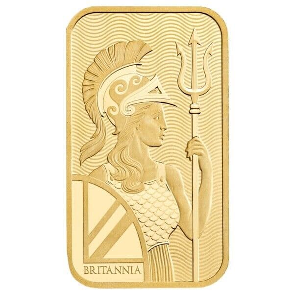 5 Gram 9999 Gold Royal Mint Britannia Minted Tablet Ingot Bar Sealed & Certified product image
