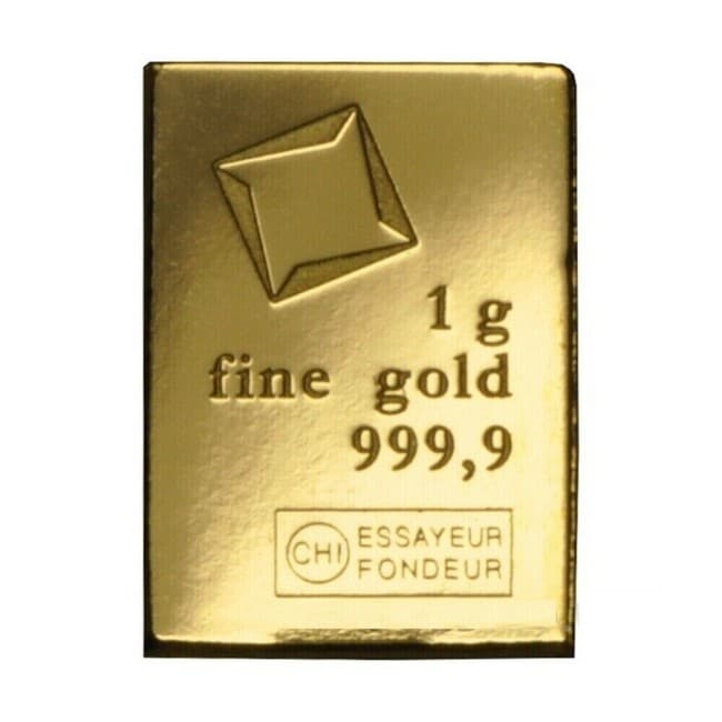 1 Gram Gold CombiBar Valcambi Suisse .9999 Fine Gold Bar (From 25x1 Combibar) product image