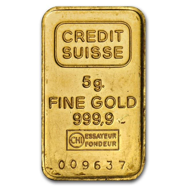 5 gram Gold Bar - Secondary Market .9999 Fine Gold - Design Varies product image