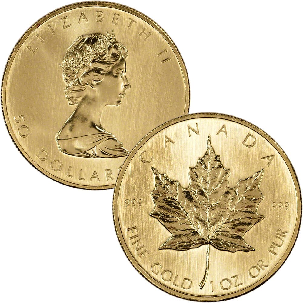 Canada Gold Maple Leaf 1 oz $50 - .999 Fine - Random Year product image