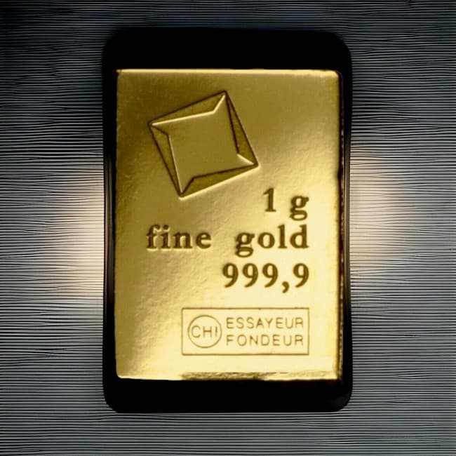 1 gram Gold CombiBar Valcambi Suisse .9999 Fine Gold Bar (many In Stock). product image