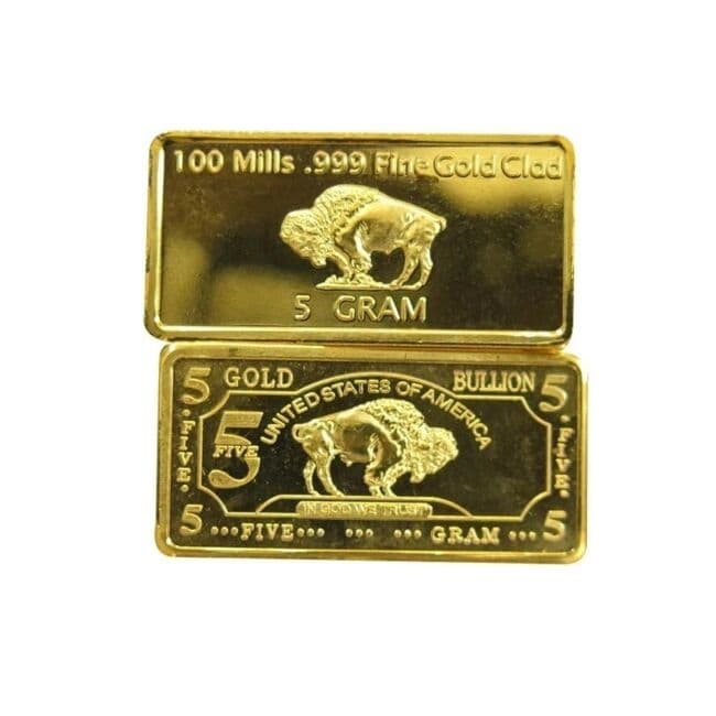 Superb 5 Gram 100 Mills .999 Fine Gold Collector Bar product image