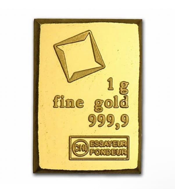 1 gram Gold Bar - Valcambi Suisse .9999 Fine Gold product image
