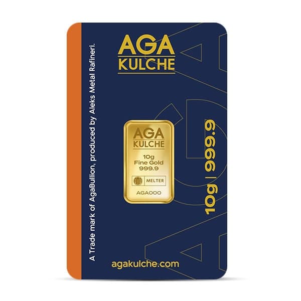 AgaBullion Gold Bar, 10 Gram, .9999 Pure in Assay Package product image