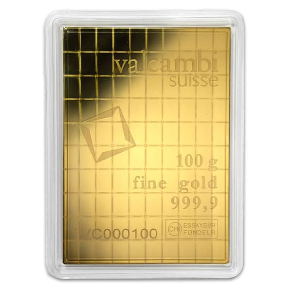 Valcambi CombiBar - 100 x 1 Gram .9999 Gold (3.215 troy Oz) product image