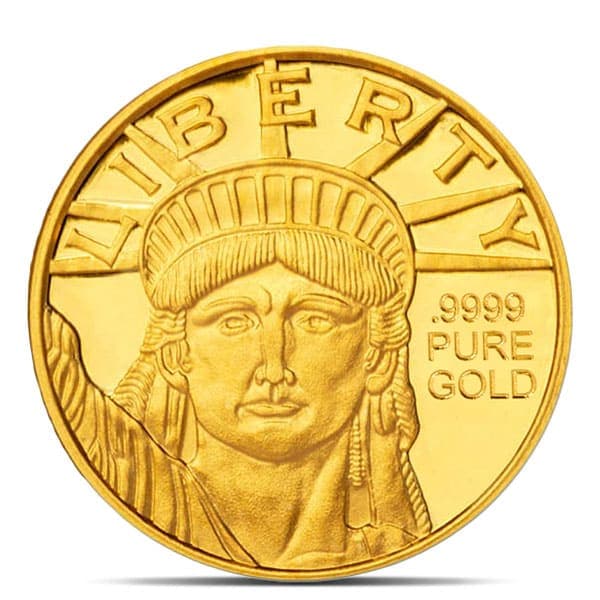 Lady Liberty Gold 1/20th Ounce Round - .9999 Pure product image